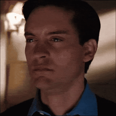 A Close Up Of A Man 'S Face With A Serious Look On His Face GIF