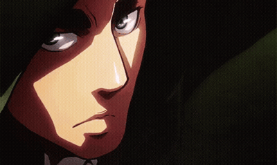 A Close Up Of A Man 'S Face With A Shadow On It GIF