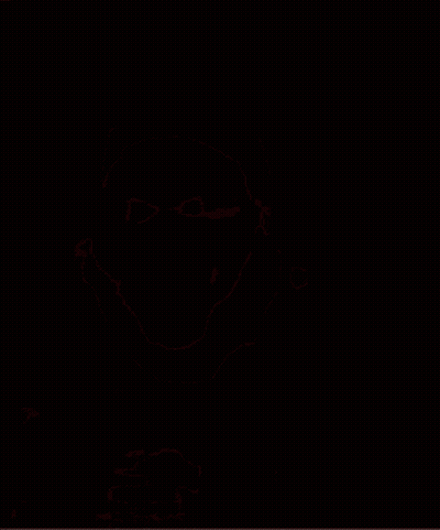 A Close Up Of A Man 'S Face With A Smile On It GIF