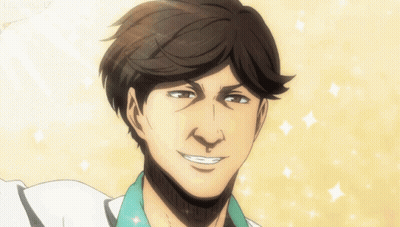 A Close Up Of A Man 'S Face With A Smile On It GIF