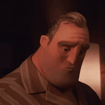 A Close Up Of A Man 'S Face With A Striped Shirt GIF