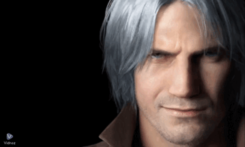 A Close Up Of A Man 'S Face With A Video Icon In The Corner GIF