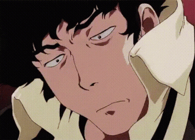 A Close Up Of A Man 'S Face With A White Shirt On GIF