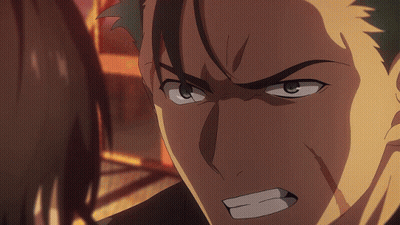 A Close Up Of A Man 'S Face With An Angry Expression GIF