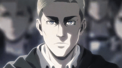 A Close Up Of A Man 'S Face With Blue Eyes In A Crowd Of People . GIF