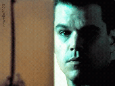 A Close Up Of A Man 'S Face With Cravello2023 Written Below It GIF