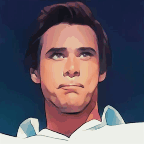 A Close Up Of A Man 'S Face With His Eyes Closed GIF