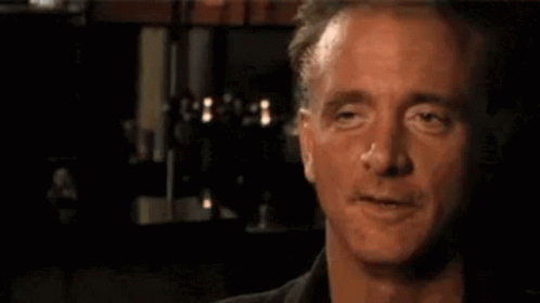 A Close Up Of A Man 'S Face With His Eyes Closed And A Nose . GIF
