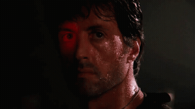 A Close Up Of A Man 'S Face With Sweat On It GIF