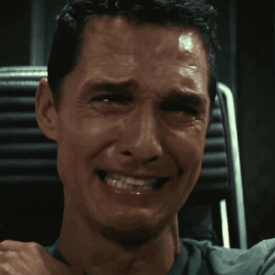 A Close Up Of A Man 'S Face With Tears Coming Out Of His Eyes GIF