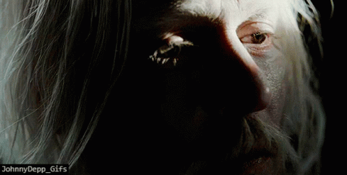 A Close Up Of A Man 'S Face With The Caption Johnnydepp_gifs Below It GIF