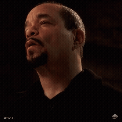 A Close Up Of A Man 'S Face With The Hashtag #Svu On The Bottom Right GIF