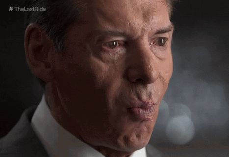 A Close Up Of A Man 'S Face With The Hashtag #Thelastride Visible GIF