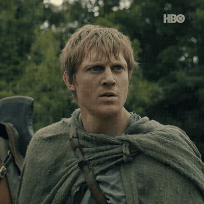 A Close Up Of A Man 'S Face With The Hbo Logo In The Corner GIF