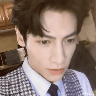 A Close Up Of A Man 'S Face With The Name Rmsxf Visible GIF