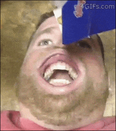 A Close Up Of A Man 'S Face With The Website 4Gifs.com In The Upper Right Corner GIF