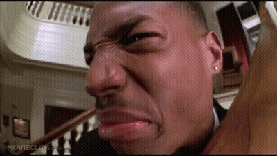 A Close Up Of A Man 'S Face With The Website Movieclips.com Visible GIF