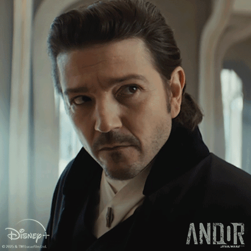 Close Up Of Man's Face With Andor Text GIF