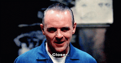 A Close Up Of A Man 'S Face With The Word Closer On It GIF