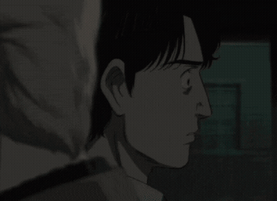 A Close Up Of A Man 'S Face With The Word Daredevil Shots Visible GIF