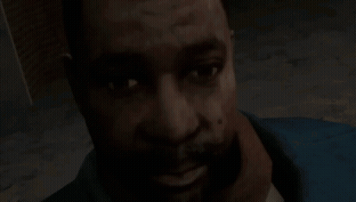 A Close Up Of A Man 'S Face With The Word Line Written On It GIF