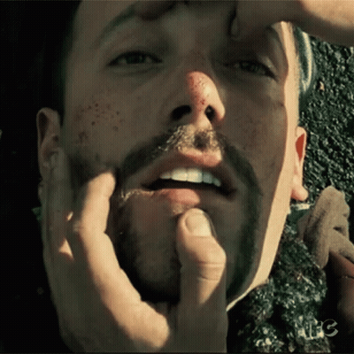 A Close Up Of A Man 'S Face With The Word Nbc On The Bottom Left GIF