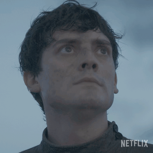 A Close Up Of A Man 'S Face With The Word Netflix On The Bottom Right GIF