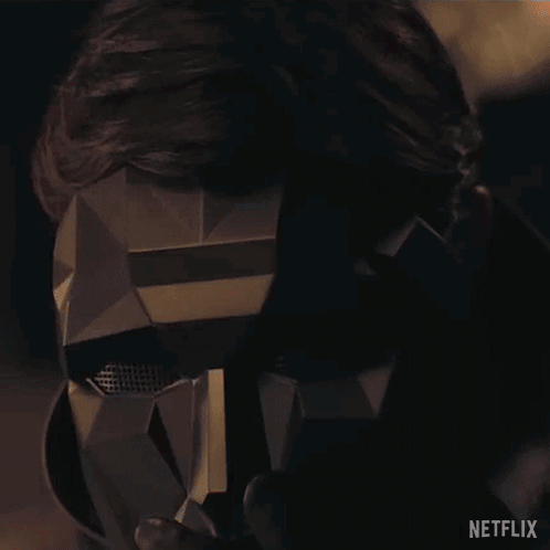 A Close Up Of A Man 'S Face With The Word Netflix On The Bottom Right GIF