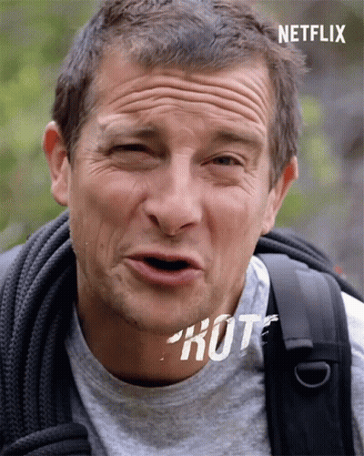 A Close Up Of A Man 'S Face With The Word Netflix On The Bottom Right GIF