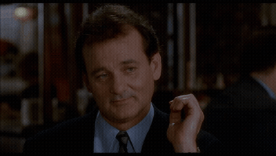 A Close Up Of A Man 'S Face With The Word Oui In The Corner GIF