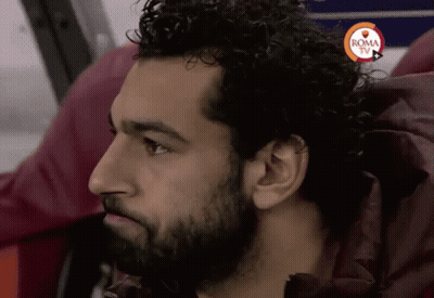 A Close Up Of A Man 'S Face With The Word Roma Tv On The Bottom GIF