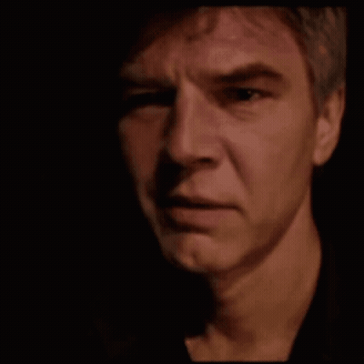 A Close Up Of A Man 'S Face With The Words " Ammen Vafan " On The Bottom GIF