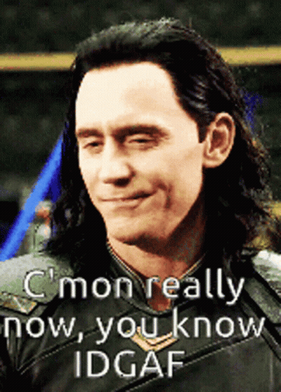 A Close Up Of A Man 'S Face With The Words " C Mon Really Now You Know Idgaf " GIF