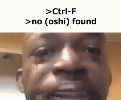 A Close Up Of A Man 'S Face With The Words Ctrl-F > No ( Oshi ) Found GIF