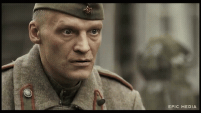 A Close Up Of A Man 'S Face With The Words Epic Media Below GIF