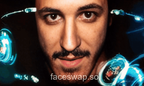 A Close Up Of A Man 'S Face With The Words Faceswap.so Written Below It GIF