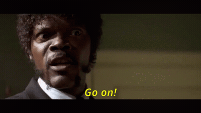 A Close Up Of A Man 'S Face With The Words Go On In The Corner GIF