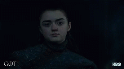 A Close Up Of A Man 'S Face With The Words Got Behind Him GIF