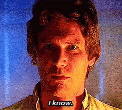A Close Up Of A Man 'S Face With The Words I Know On His Chest GIF