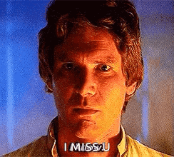 A Close Up Of A Man 'S Face With The Words `` I Miss You '' Written On His Chest . GIF