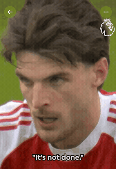 A Close Up Of A Man 'S Face With The Words " It 'S Not Done " GIF