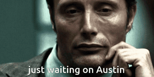 Close Up Of Man's Face Waiting On Austin GIF