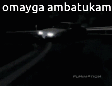 A Close Up Of A Man 'S Face With The Words Omayga Ambatukam Written Above Him GIF