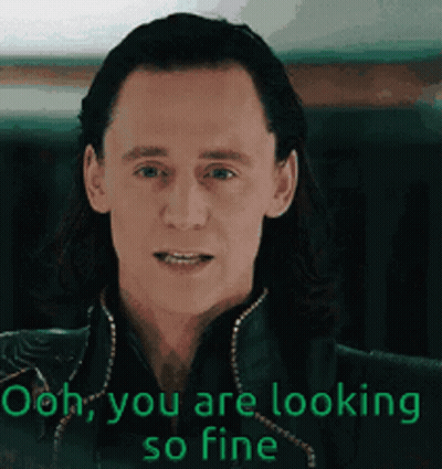 A Close Up Of A Man 'S Face With The Words Ooh You Are Looking So Fine On The Bottom GIF