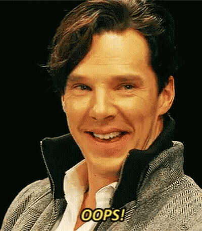 A Close Up Of A Man 'S Face With The Words Oops Written On The Bottom GIF