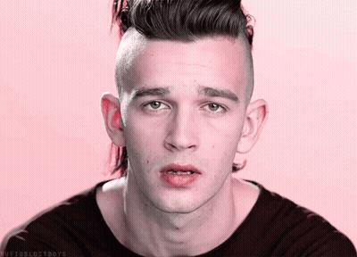 A Close Up Of A Man 'S Face With The Words " Ruffoslostboys " Written On The Bottom GIF