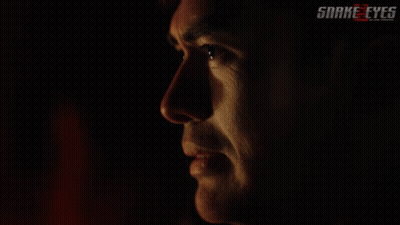A Close Up Of A Man 'S Face With The Words Snake Eyes On The Bottom Right GIF
