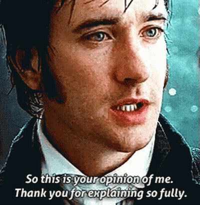 A Close Up Of A Man 'S Face With The Words " So This Is Your Opinion Of Me Thank You For Explaining So Fully " GIF