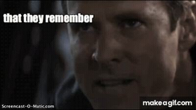 A Close Up Of A Man 'S Face With The Words `` The Night They Played The Titans '' GIF