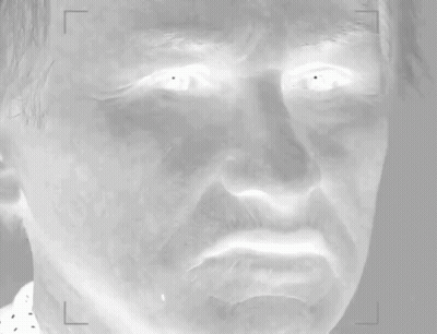 A Close Up Of A Man 'S Face With The Words " The Scaries " Below Him GIF